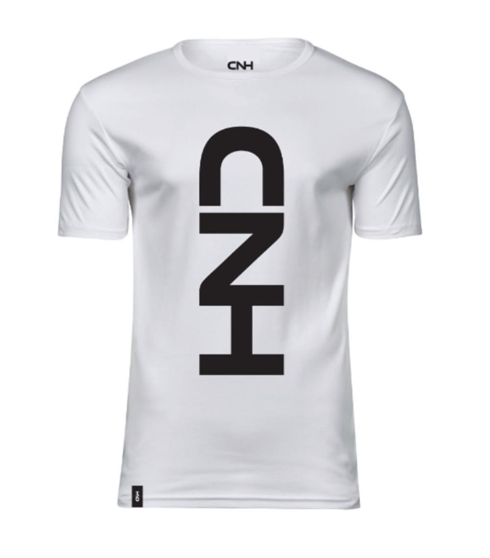 T-Shirt "CNH", weiss, (Herren), Größe L