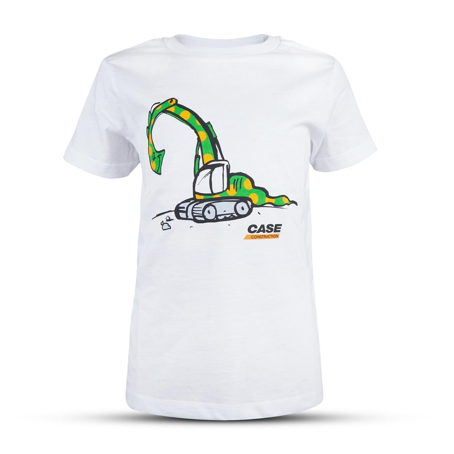 T-Shirt "Dinosaurier", weiß, (Kinder), Größe 5/6Y