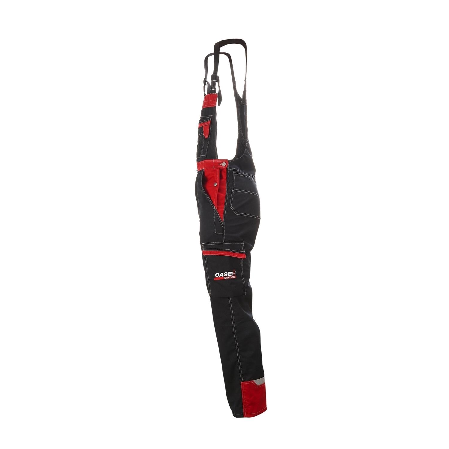 Arbeitslatzhose, schwarz/rot, (Herren)