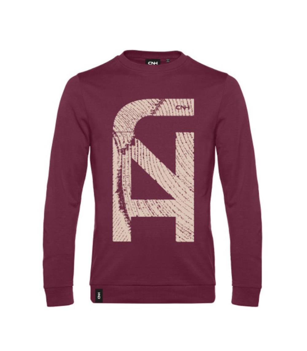 Sweatshirt "Tracks", burgundy, (Herren), Größe L