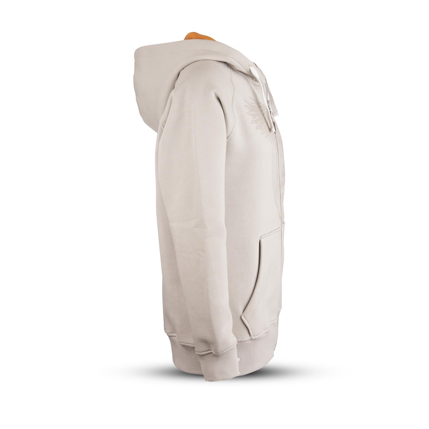 Sweatjacke, grau, (Unisex), Größe L