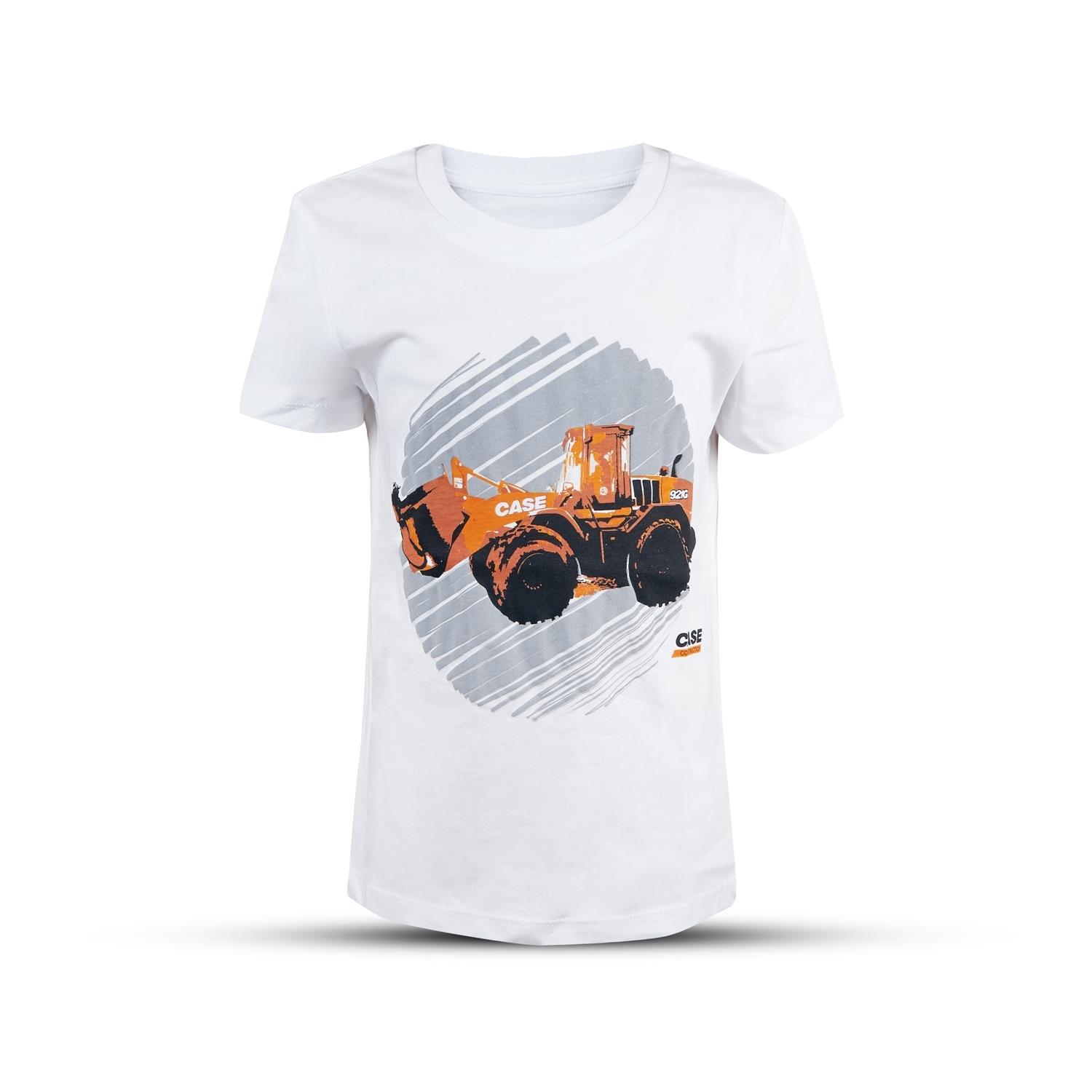 T-Shirt "Radlader", weiß, (Kinder), Größe 5/6Y