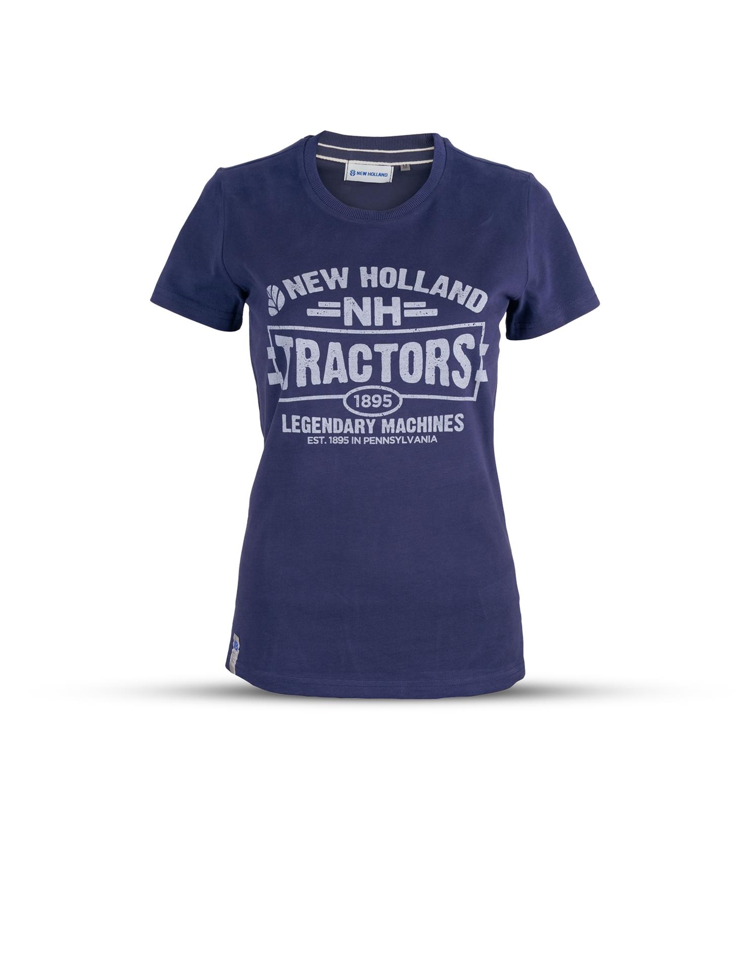 T-Shirt „Traktor“, blau (Damen)
