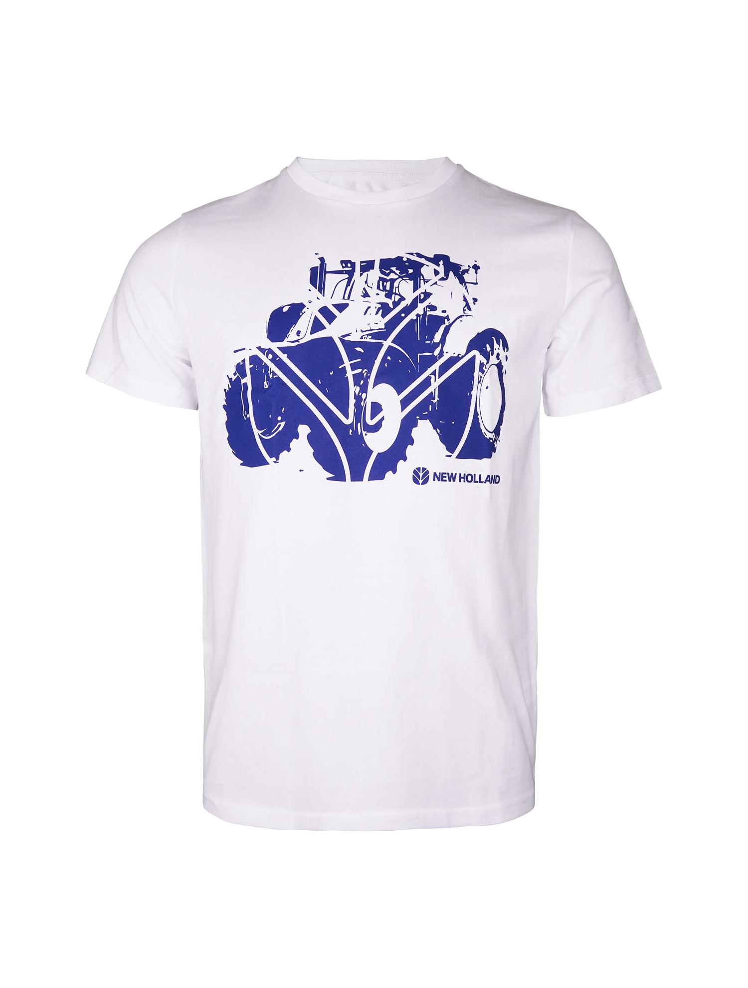 T-Shirt "Traktoren", weiß, (Herren), Größe XL