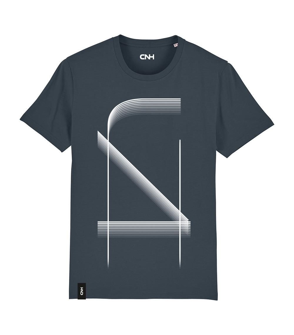T-Shirt "Linear", grau, (Unisex), Größe XL