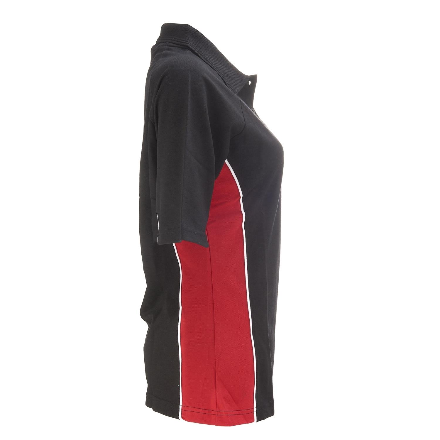 Polo-Shirt "Kontrast", schwarz, (Damen), Größe S