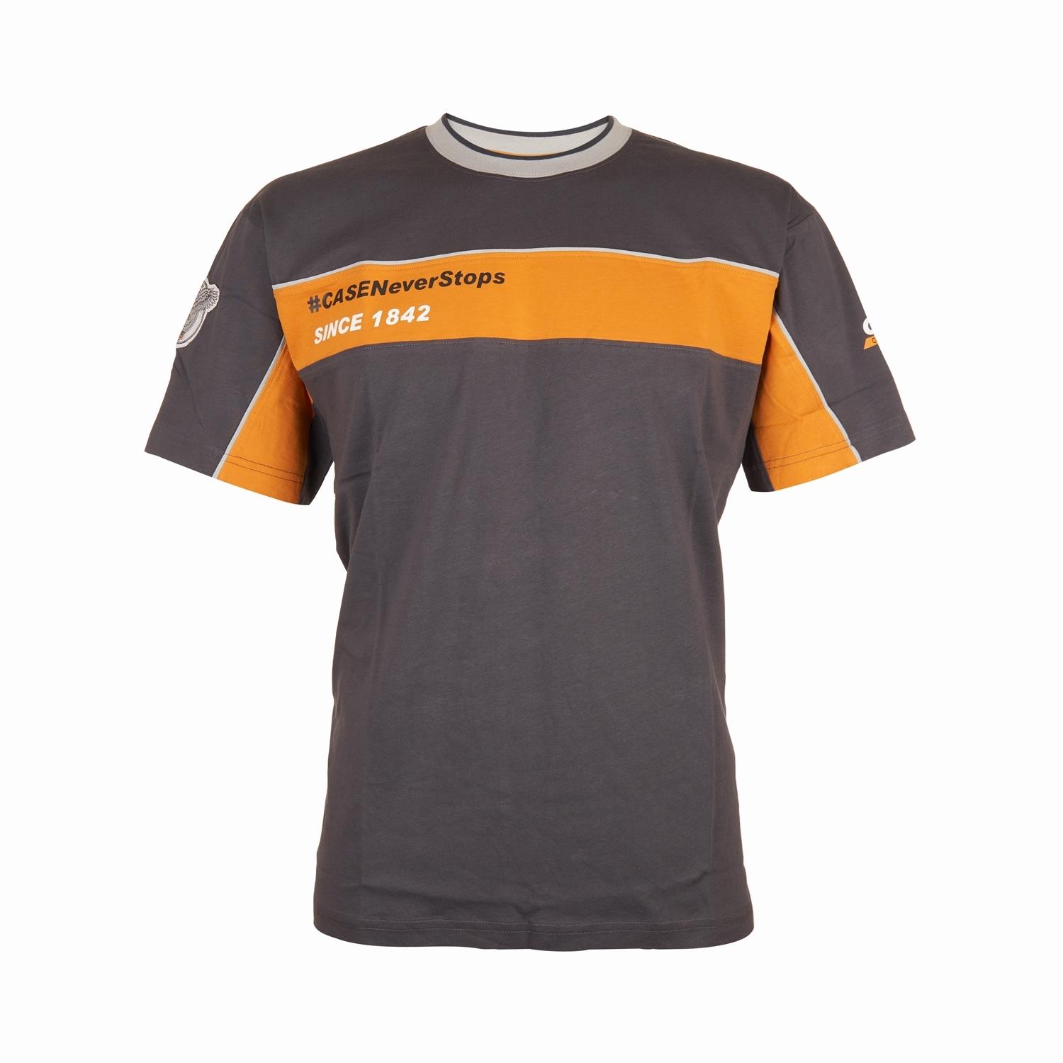 T-Shirt "Kontrast", grau, (Herren), Größe M
