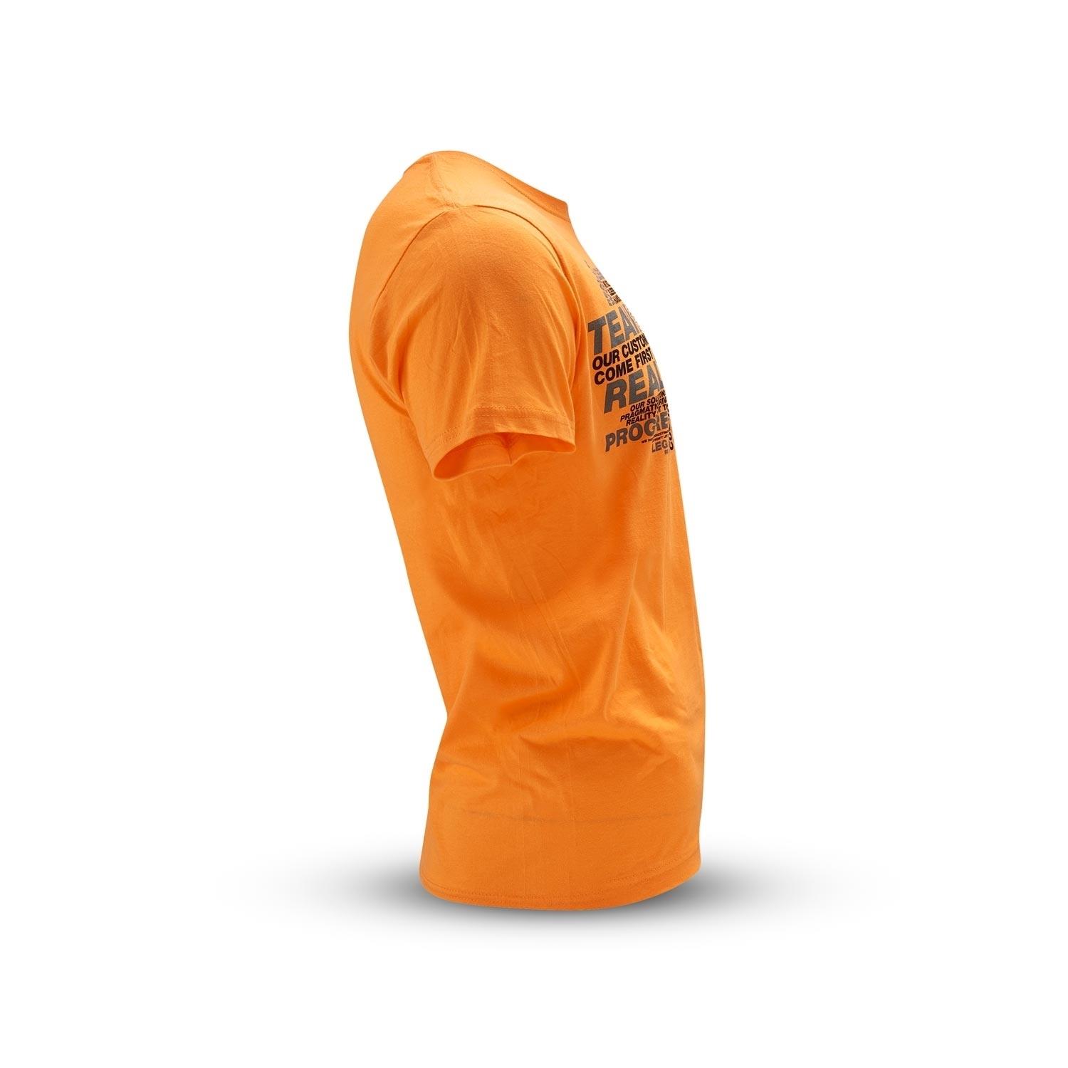 T-Shirt "Wording", orange, (Herren), Größe S