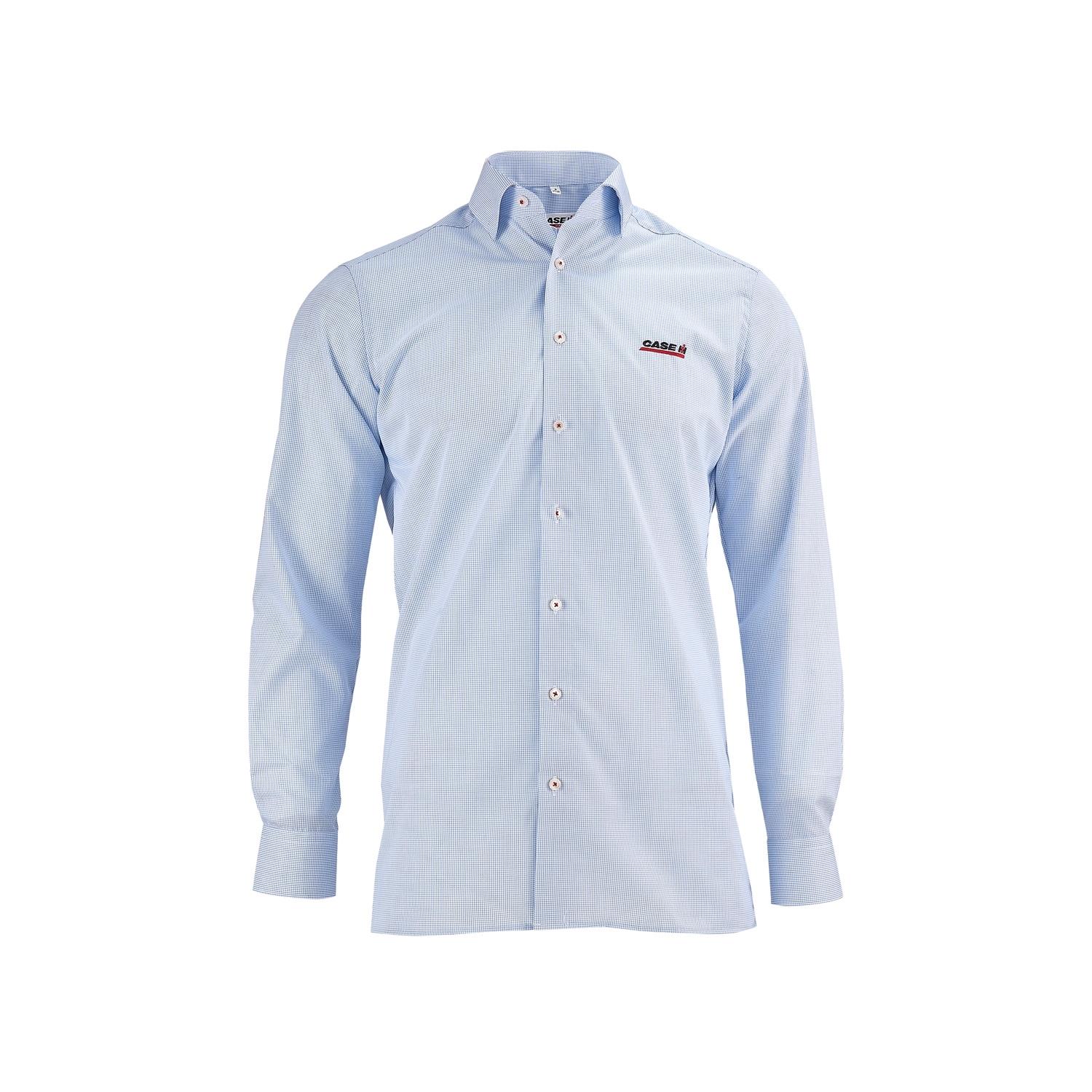 Kariertes Hemd, weiß/blau, (Herren), Größe S