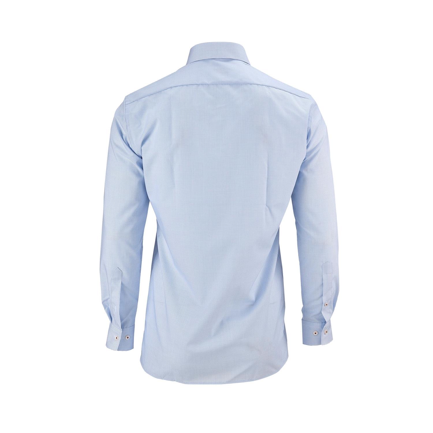 Kariertes Hemd, weiß/blau, (Herren), Größe S