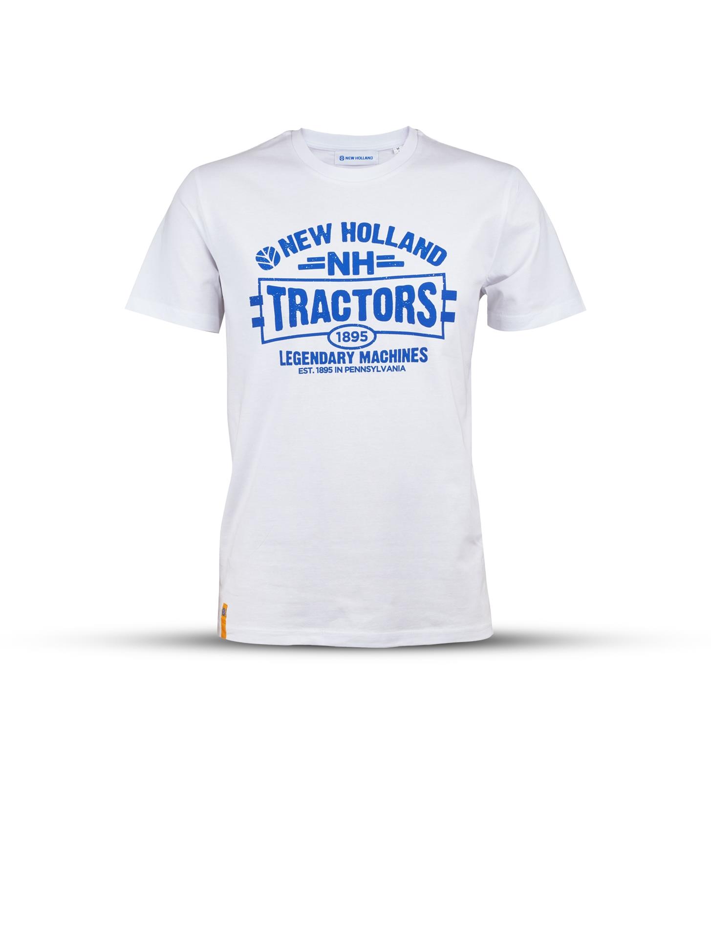 T-Shirt „Traktor“, weiß (Herren), Größe 4XL