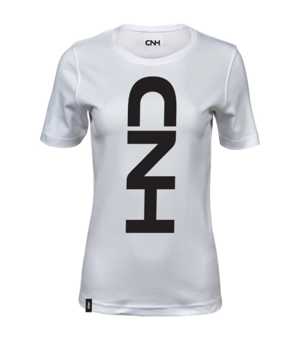 T-Shirt "CNH", weiss, (Damen), Größe M