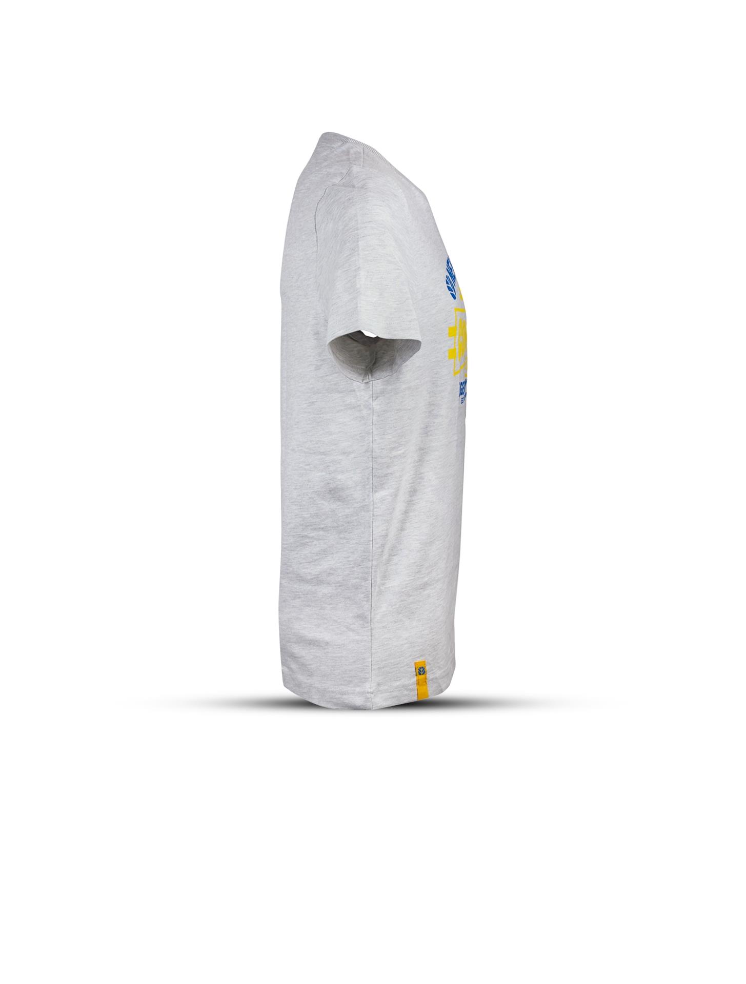 Herren-T-Shirt „Mähdrescher“, hellgrau 2XL