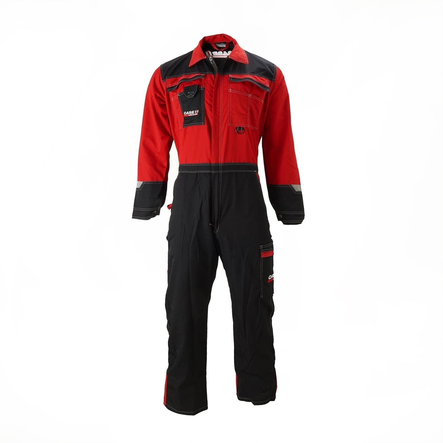 Arbeitsoverall, schwarz/rot, (Herren), Größe L