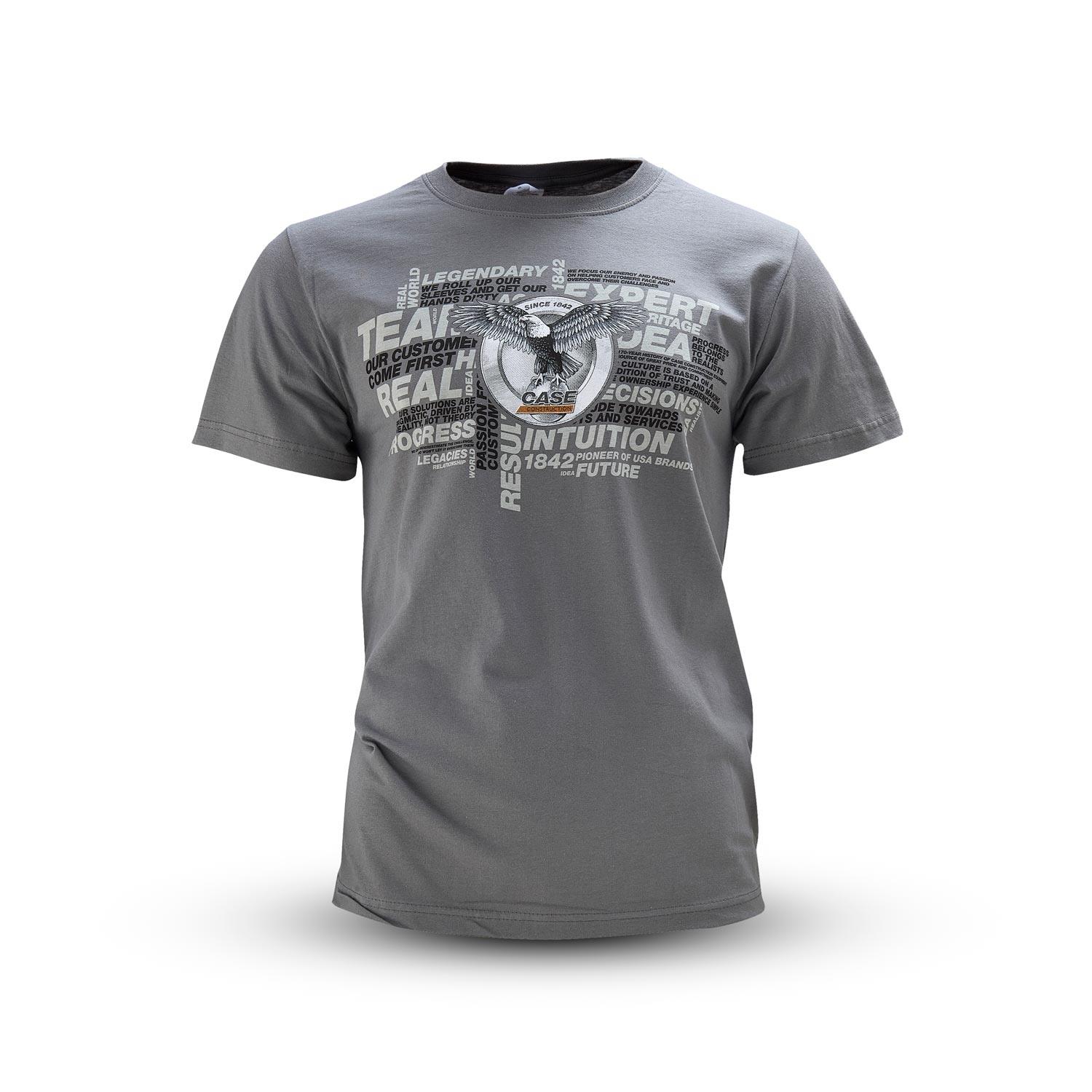 T-Shirt "Wording", grau, (Herren), Größe S