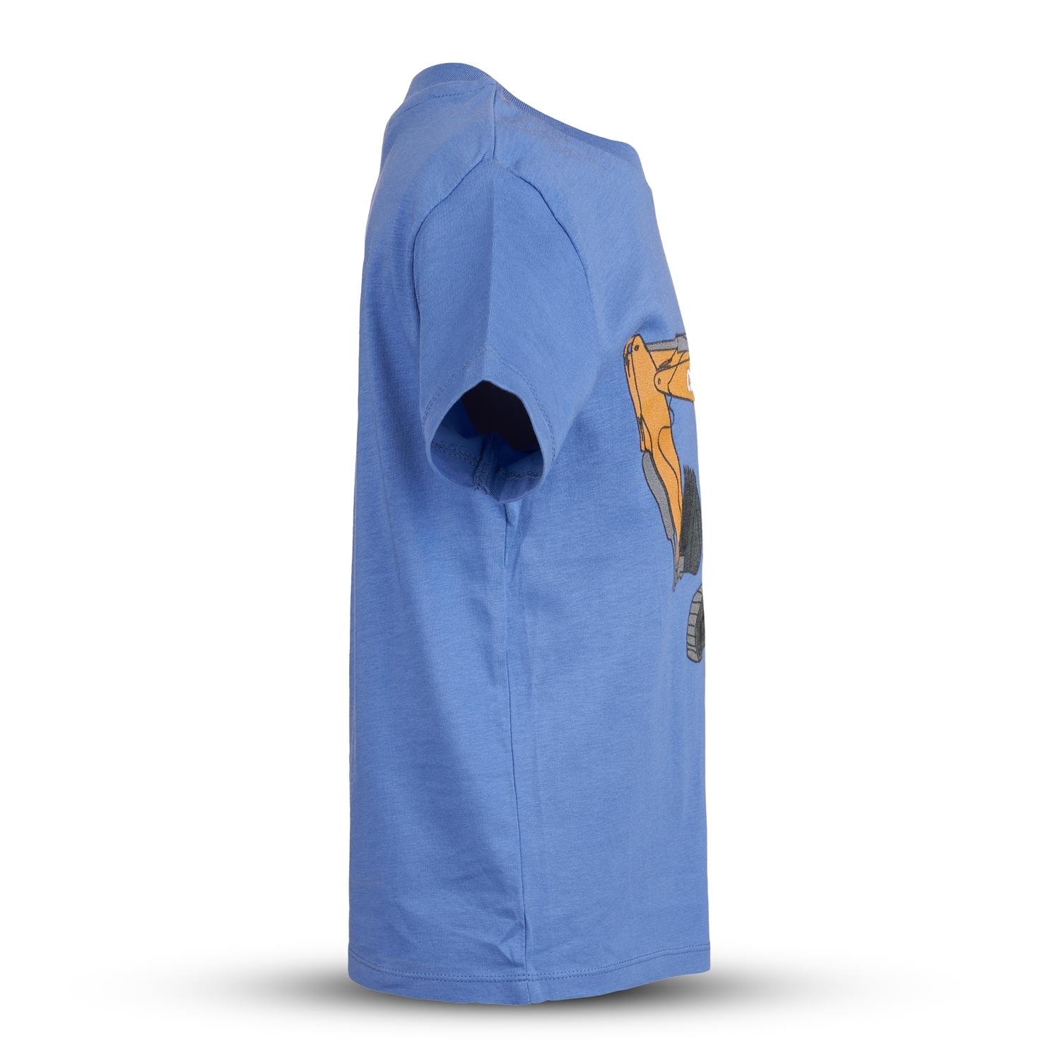 T-Shirt "Bagger", blau, (Kinder)