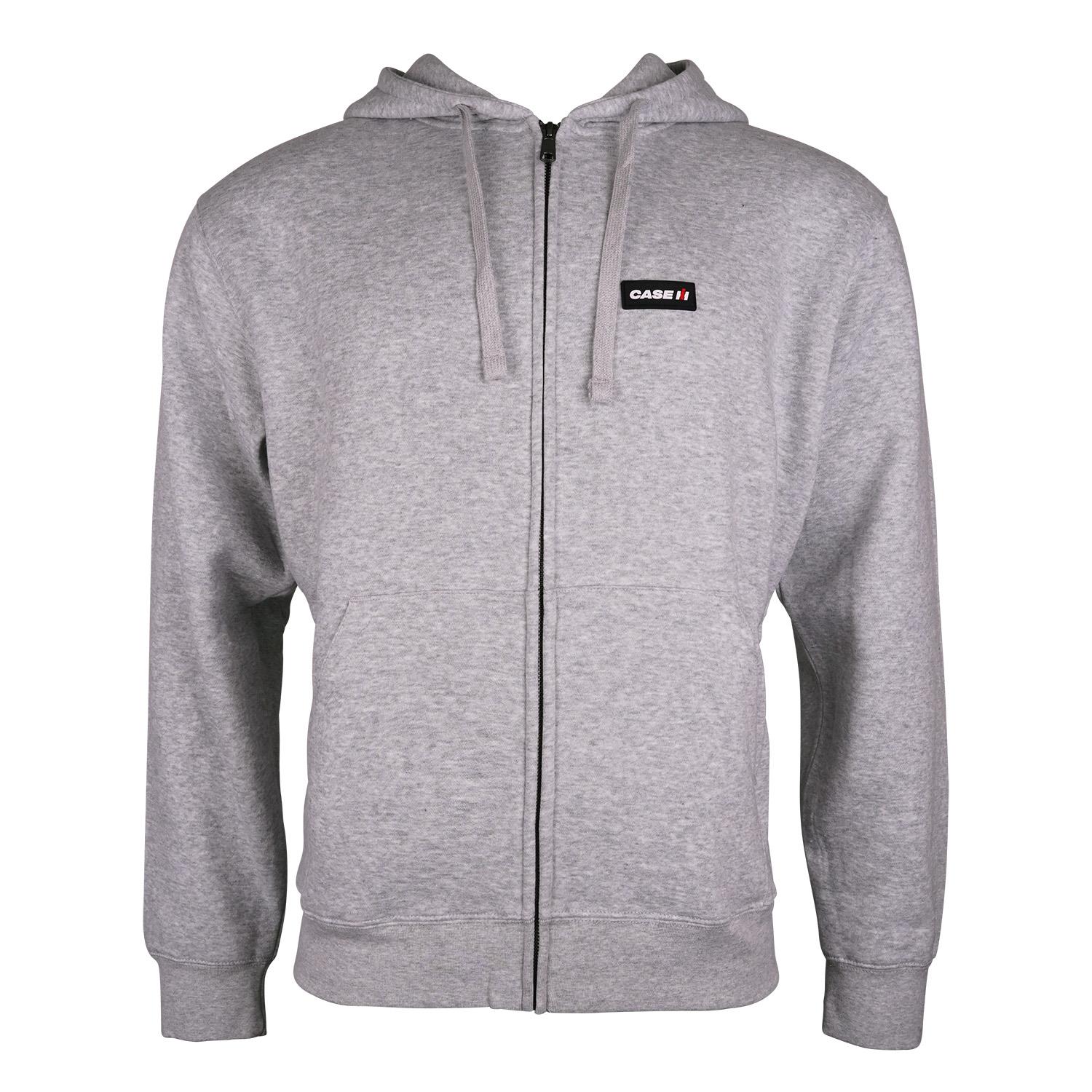 Sweatjacke "Case IH", grau, (Unisex), Größe M