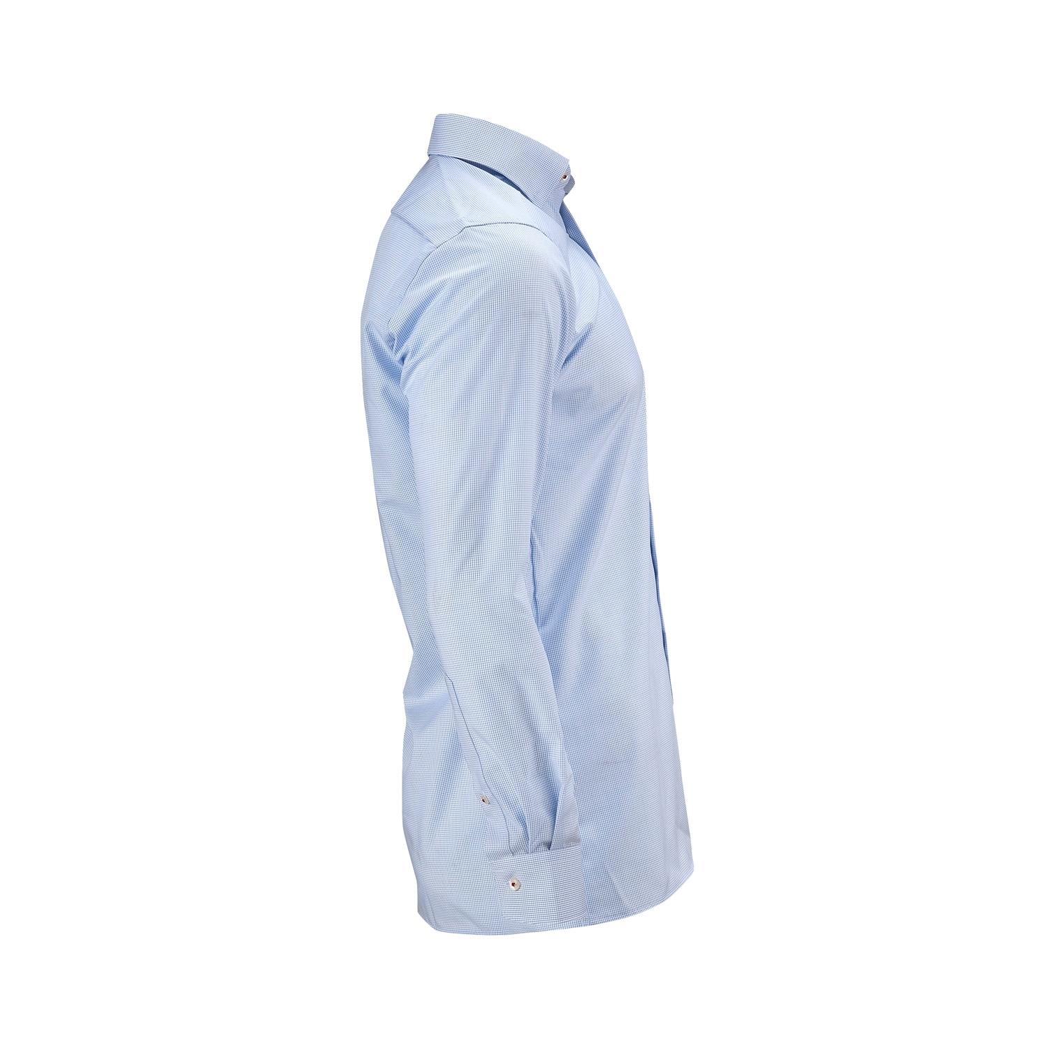 Kariertes Hemd, weiß/blau, (Herren), Größe S