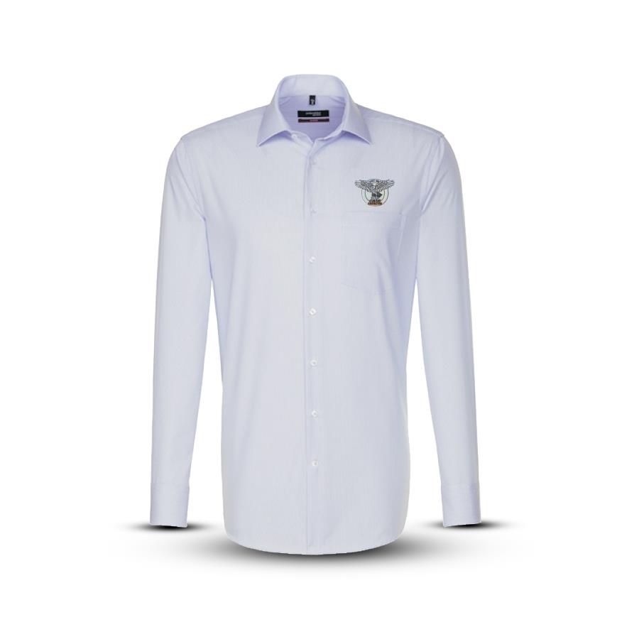 Business Hemd, weiß/blau, (Herren)