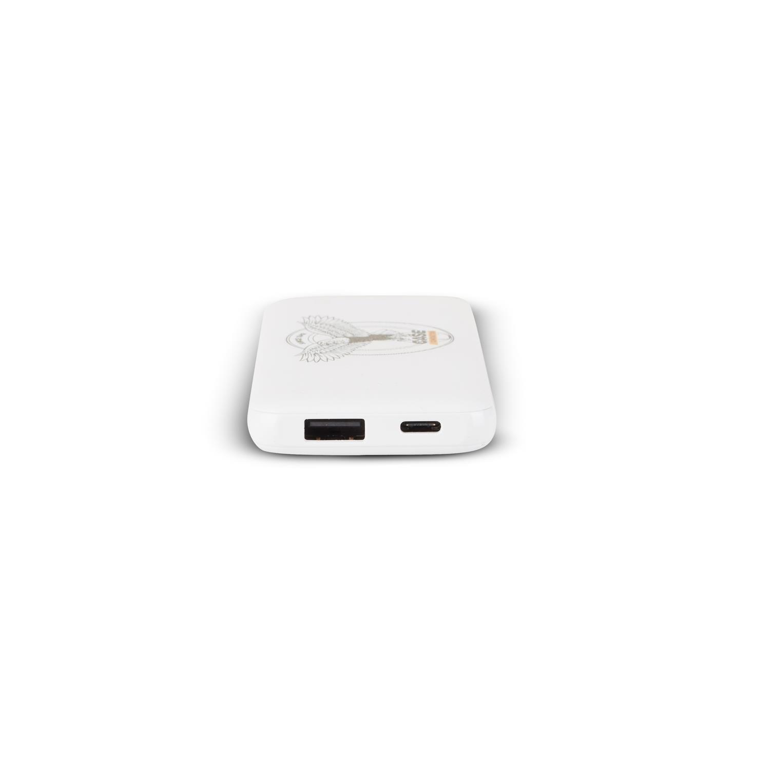 Powerbank, weiß, 5.000 mAh