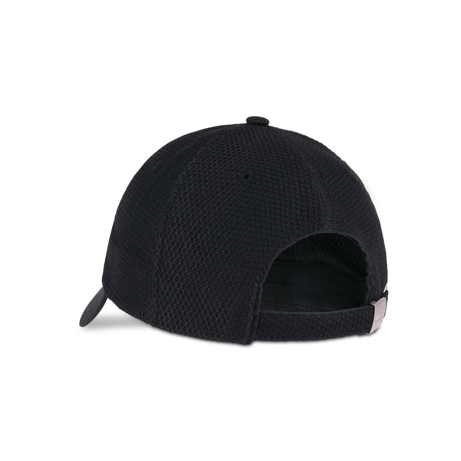 Kappe aus Strukturmaterial, schwarz