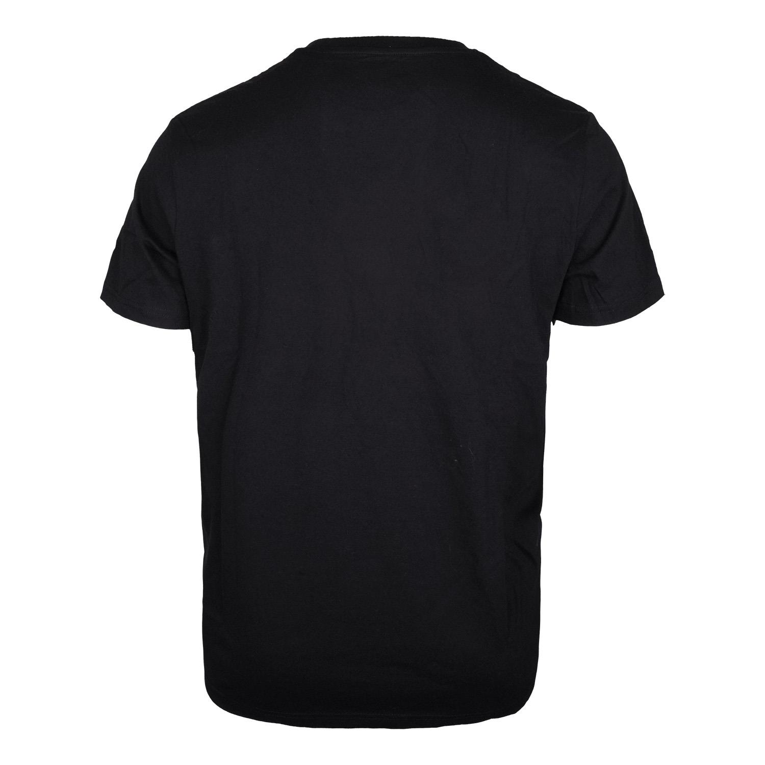 T-Shirt "Prägung", schwarz, (Unisex), Größe M