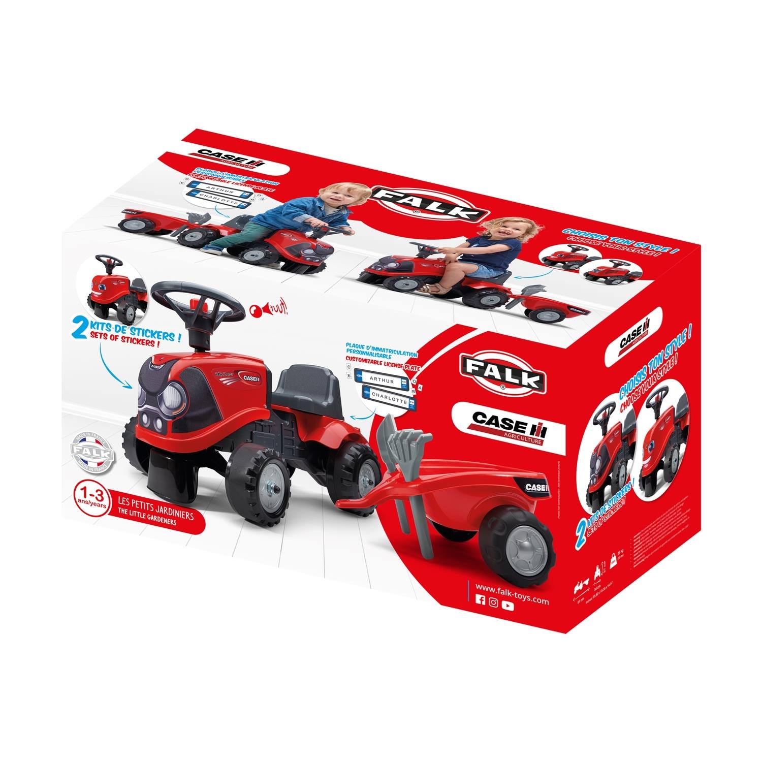 Mini-Aufsitztraktor mit Anhänger..