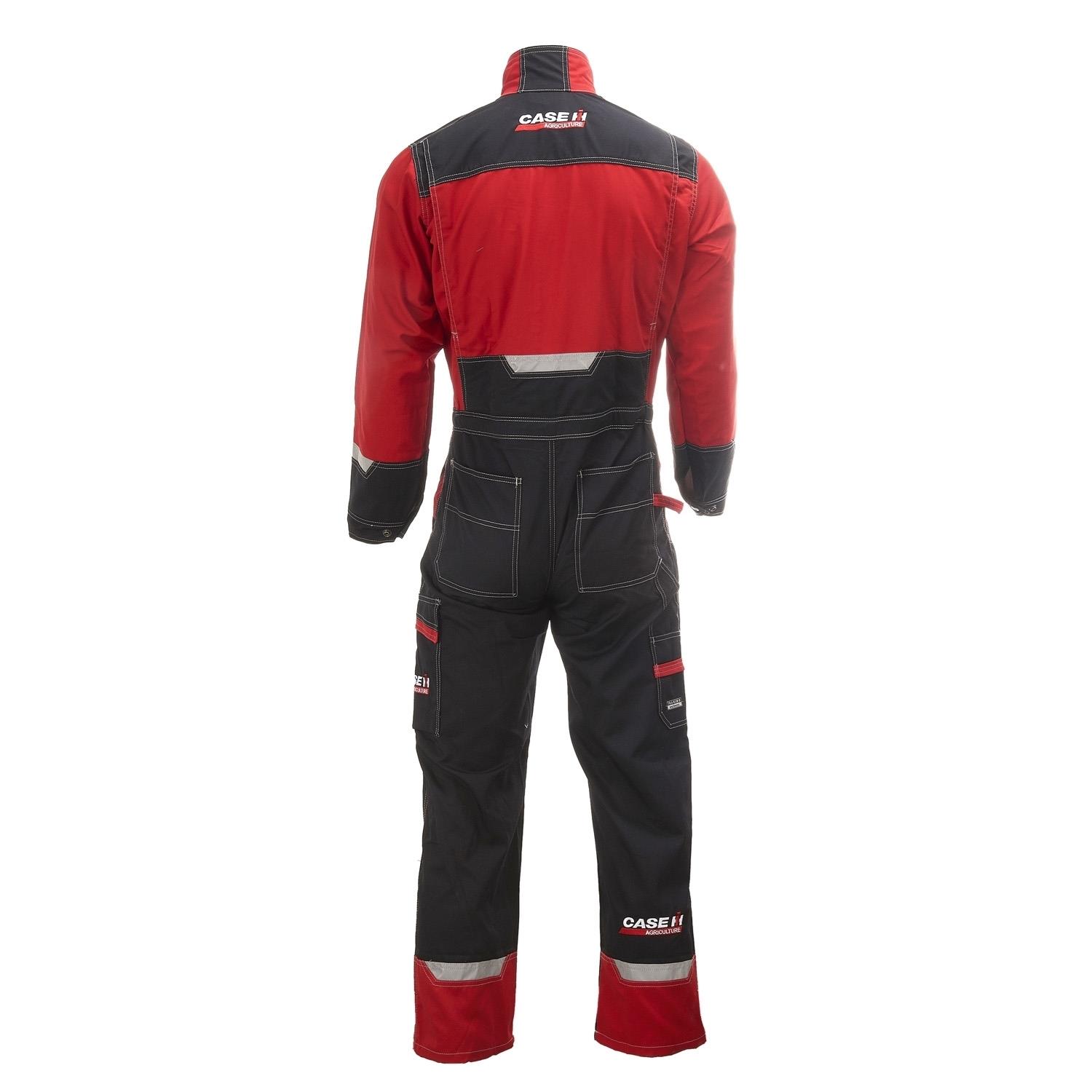 Arbeitsoverall, schwarz/rot, (Herren), Größe L