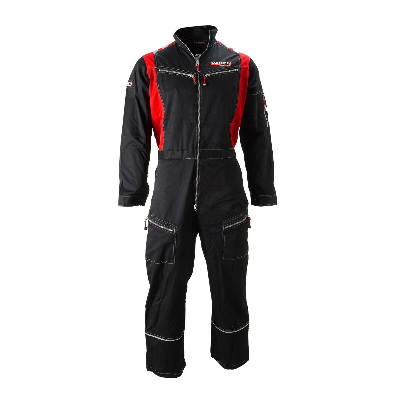 Rally-Overall, schwarz/rot, (Herren), Größe S