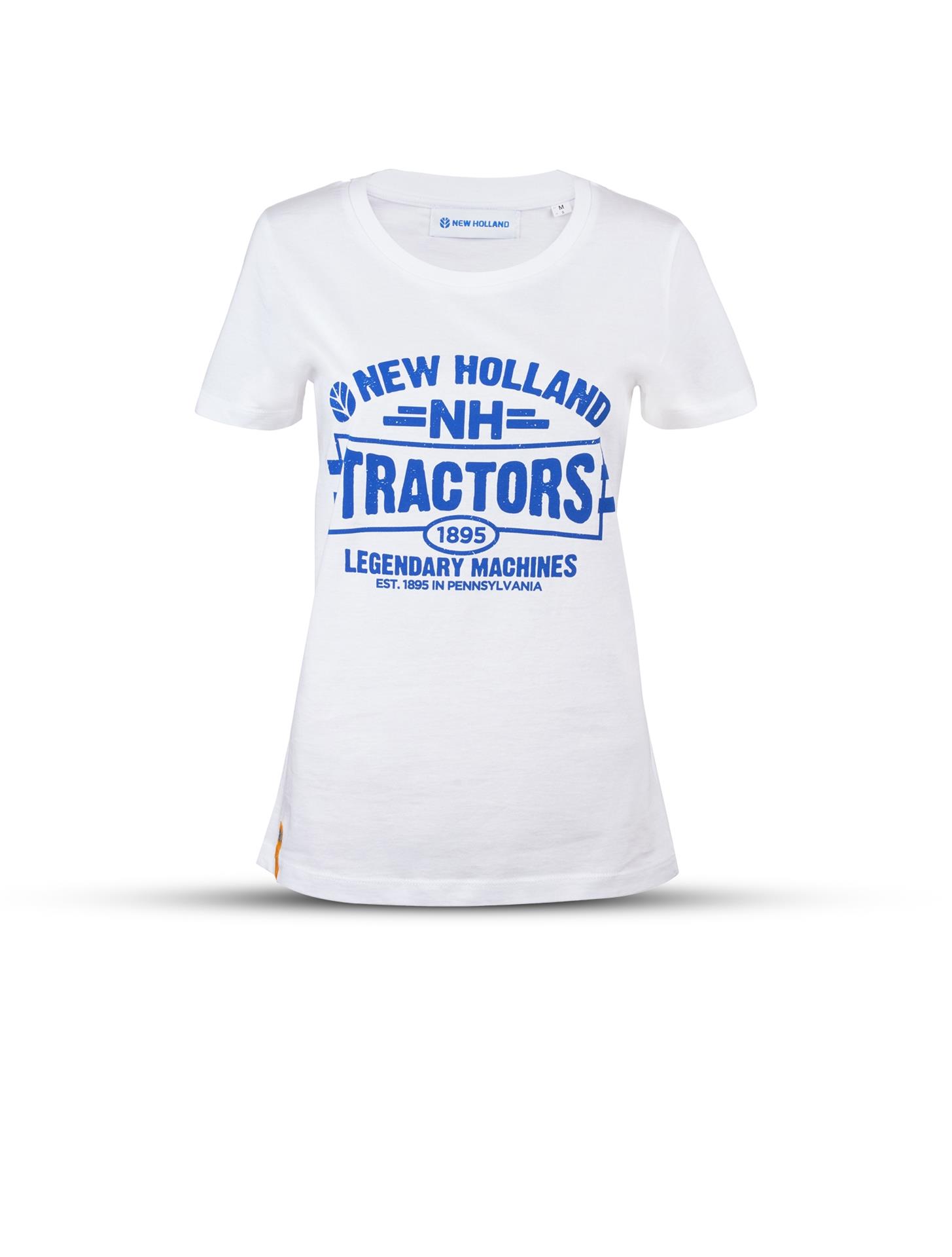 T-Shirt „Traktor“, weiß (Damen), Größe XL