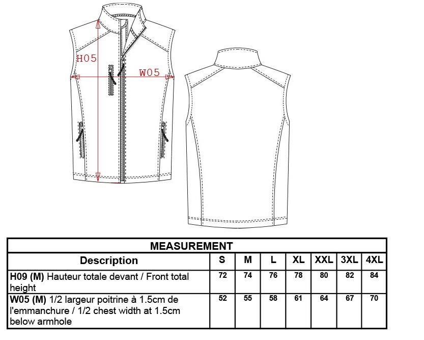 Softshell-Weste, blau, (Herren), Größe 2XL