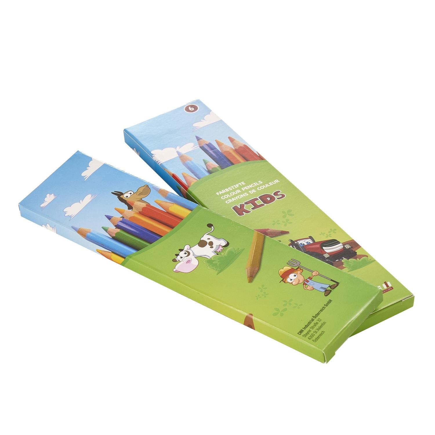 6 Buntstifte (VPE = 10 Stück).